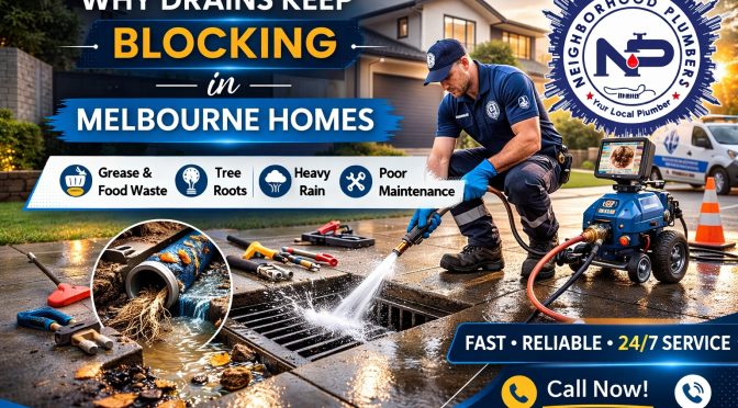 Why Drains Keep Blocking in Melbourne Homes
