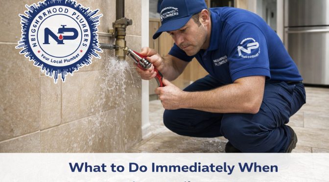 What to Do Immediately When Burst Pipes Strike at Home