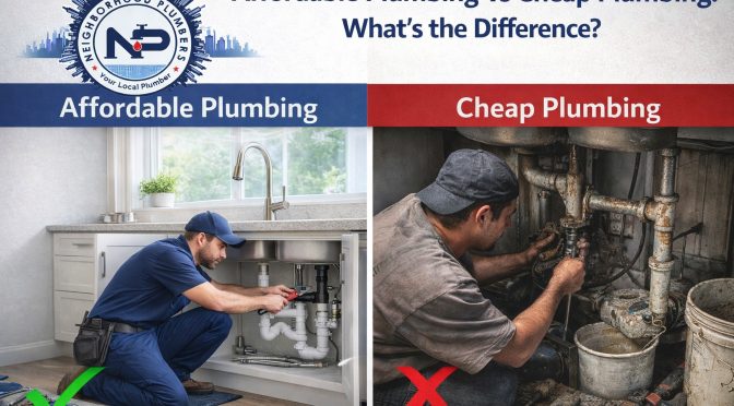 Affordable Plumbing vs Cheap Plumbing: What’s the Difference?