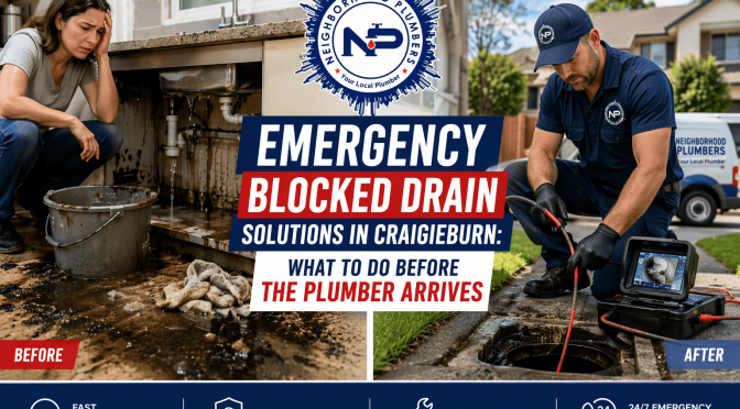 Emergency Blocked Drain Solutions in Craigieburn: What to Do Before the Plumber Arrives
